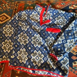 Patagonia Synchilla Blue and White Fleece